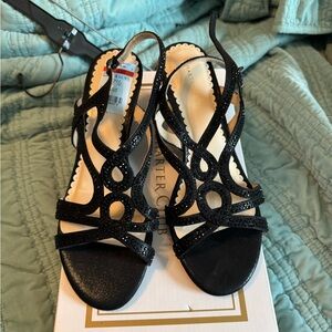 Cartier Elegant Black Strappy Heels